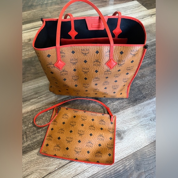 MCM Handbags - MCM Visetos Tote Bag + Wristlet Pouch